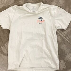 O'Neill White Tee with Palm Graphic